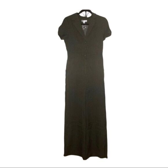 Wild Honey Jumpsuit Wide Leg Pinstripe New Y - Picture 1 of 14